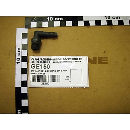 Cot 90 grade D=9 AG=1/4inch GE150 AMAZONE
