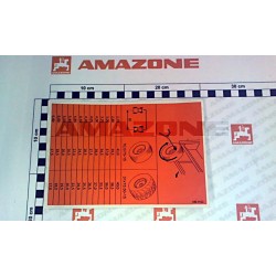 Sticker Tabel Calibrare ED ME1102 AMAZONE