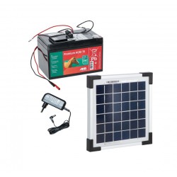 Set AKO Panou Solar 5 W + Baterie 12 V 