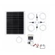 Sistem de iluminat AGRO ELECTRO 4 becuri cu Panou Solar 50 W