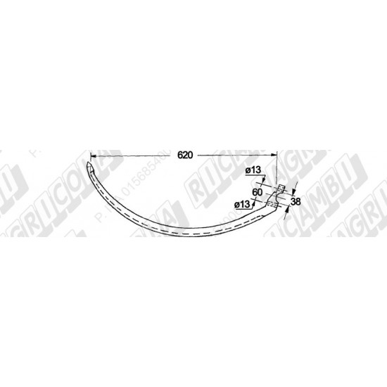 Ac presa balotiera 59.035 LANDINI M. FERGUSON 620mm