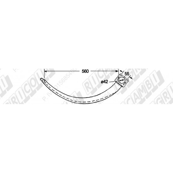 Ac presa balotiera 59.065 ABBRIATA 560mm Ac presa balotiera 59.065 ABBRIATA 560mm