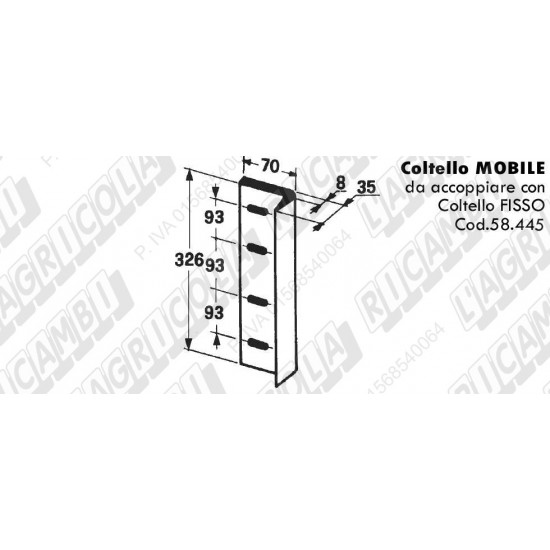 Cutit Piston Balotiera WELGER 58.445 0982.20.05.00 1115.03.05.01 Cutit Piston Balotiera WELGER 58.445 0982.20.05.00 1115.03.05.01