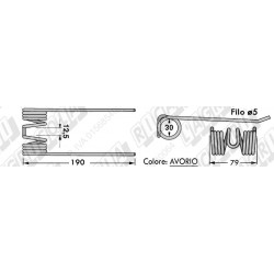 Deget pick-up Balotiera AMA 59.512 LS50005 902-042, 902042 LS50005 59.512