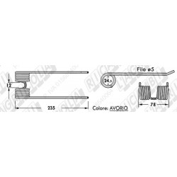 Deget pick-up Balotiera LERDA 59.551 LS50032 29.0.08, 29008 LS50032 59.551