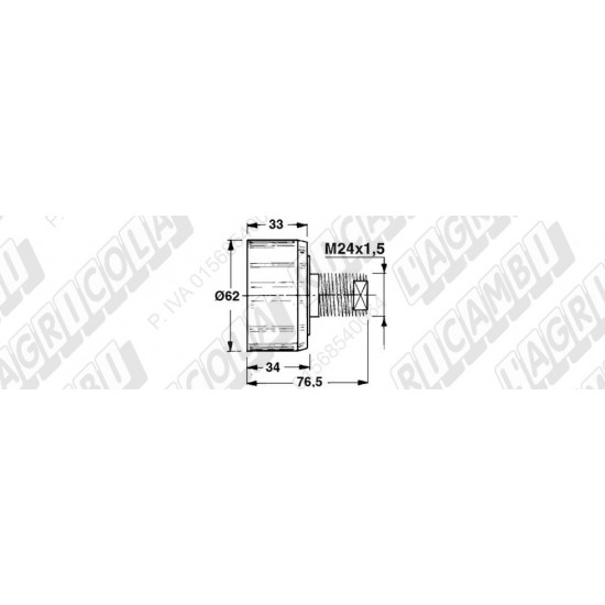 Rola Piston Balotiera WELGER 58.107 0924.50.29.00 1105.18.01.78 05-328
