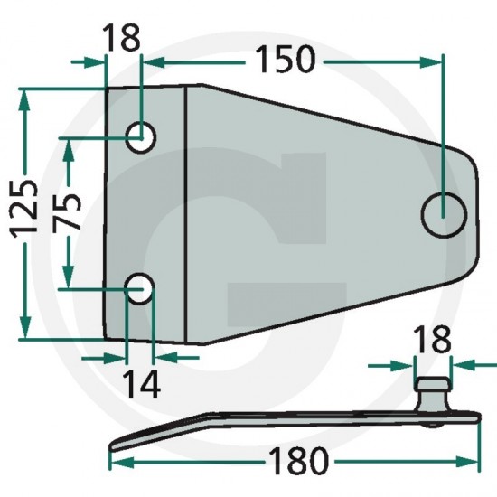 Suport cutit cositoare Kuhn PZ 525PZ 0250