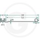 Gheara Elastica Grebla JF STOLL 91x540x40mm 0.69.97.80 0.62.18.11 0621811 4059139025169 5250621811 0699780KR