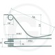 Gheara Elastica Grebla 86x540xmm 525525145 Gheara Elastica Grebla 86x540xmm 525525145