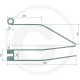 Gheara Elastica Grebla 105x670x41mm 525525150 Gheara Elastica Grebla 105x670x41mm 525525150