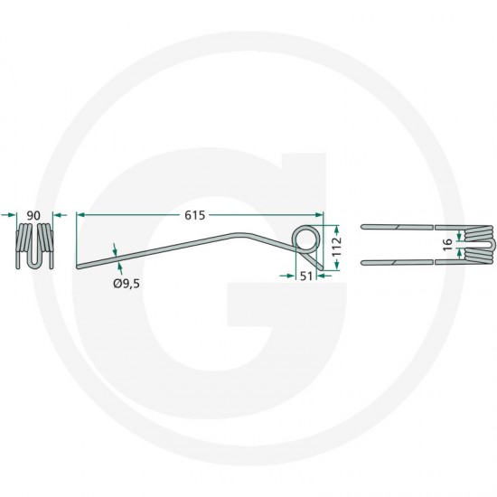 Gheara Elastica Grebla GIROSCHWADER KUHN 90x615x51mm 8013670 575.625.00 4059139024599 57562500 K8013670 52557562500 K8013670KR Gheara Elastica Grebla GIROSCHWADER KUHN 90x615x51mm 8013670 575.625.00 4059139024599 57562500 K8013670 52557562500 K8013670KR