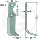 Cutit Freza BCS 180BCS-13L Stanga 59276 Cutit Freza BCS 180BCS-13L Stanga 59276