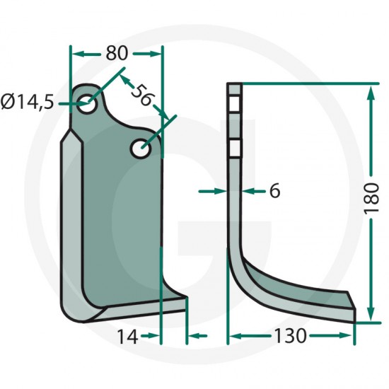 Cutit Freza MASCHIO 180MAS-10R Dreapta M02108432R M02108432 02108432