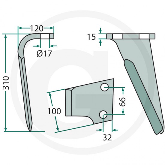 Cutit Grapa Rotativa RABE Corvus 56030 84045001 Dreapta 84045013 8427002 84045007 84045001 84274002 KE1304