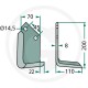 Cutit Freza MALETTI 180MAL-07L Stanga 0100080 MA0100080 RB0100080