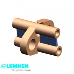 Suport Cilindru t=25 2xD38 2x33.7x158 4089156 LEMKEN