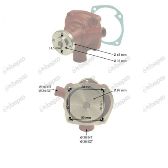 Pompa Apa 28/130-95 Claas/ Renault, Fendt 12159767, 12273212, 12273230 BEPCO