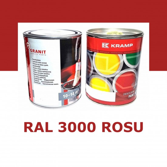 Vopsea RAL 3000 - Rosu 1 Litru Granit Vopsea RAL 3000 - Rosu 1 Litru Granit