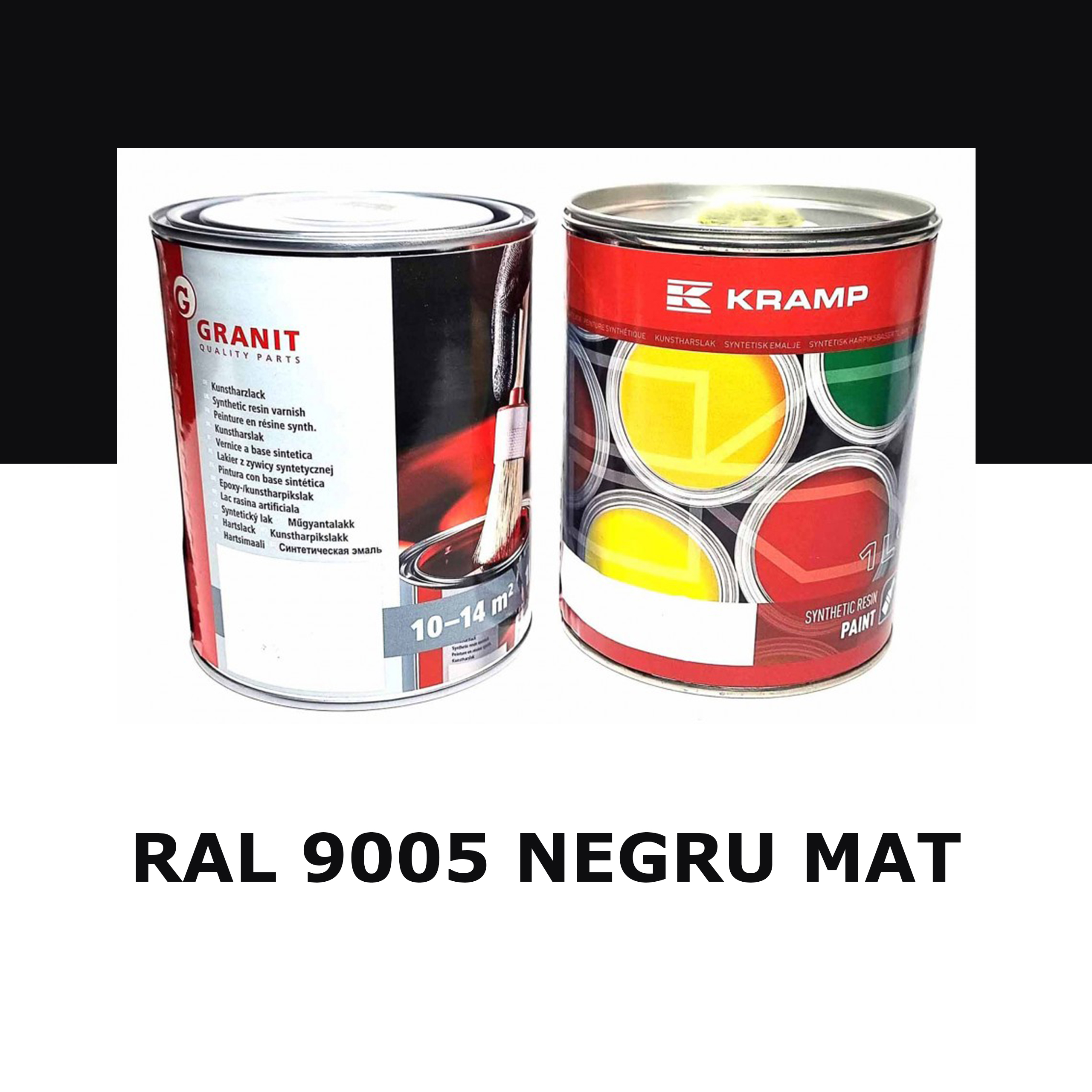 RAL 9005 - Mat 1 Litru AGRIS.RO