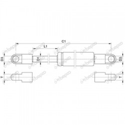 Amortizor Usa Case IH 3118430R1 3118430R91 MC3118430R1 S19419 VPM1616 25/870-13 BEPCO