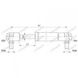 Amortizor Geam Spate Case IH David Brown 1-34-671-103 1-34-703-139 1-99-976-071 134671103 134703139 199976071 20303743 3932024 H931812051100 K303743 VPM1630 20/870-8 BEPCO