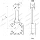 Biela John Deere 2616495RE AR55978 RE16495 RE21076 SE500747 26/25-10 BEPCO Biela John Deere 2616495RE AR55978 RE16495 RE21076 SE500747 26/25-10 BEPCO