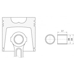 Bucsa Biela 25/28-46 Case (set) Case IH 253218317R1 3218317R1 25/3218317R1 25/28-46 BEPCO