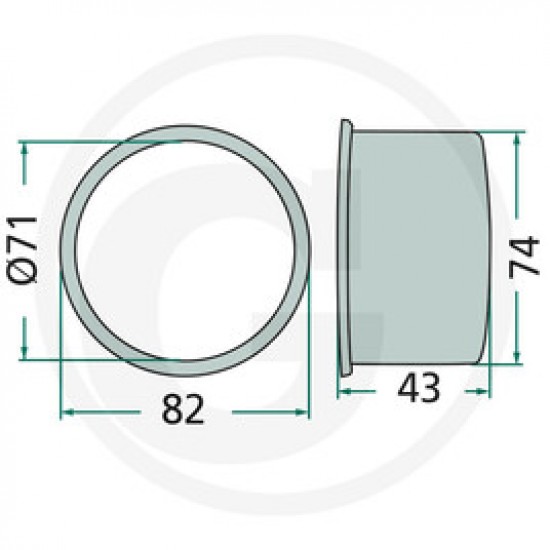 Bucsa Cositoare Deutz-Fahr Vicon/PZ 647RT-120F VGRT-120 GRANIT