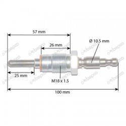 Bujie 106mm M18x1.5 Fiat Ford 4129674 44000202 980611 NKJ202 SF980611 23/60-17 BEPCO