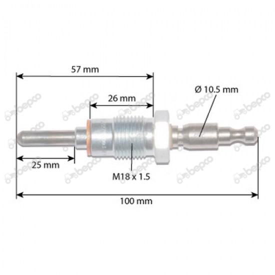 Bujie 106mm M18x1.5 Fiat Ford 4129674 44000202 980611 NKJ202 SF980611 23/60-17 BEPCO Bujie 106mm M18x1.5 Fiat Ford 4129674 44000202 980611 NKJ202 SF980611 23/60-17 BEPCO