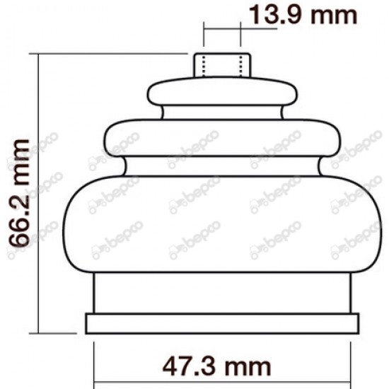 Burduf Maneta CV Fiat 4999009 87569284 FA4999009 VPH1620 23/551-6 BEPCO Burduf Maneta CV Fiat 4999009 87569284 FA4999009 VPH1620 23/551-6 BEPCO