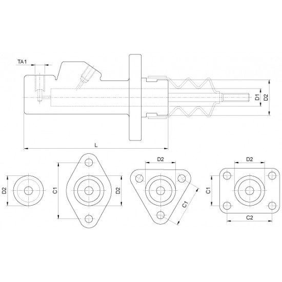 Cilindru Ambreiaj B110964 Case IH New Holland 3129807R92 86011371 IH3129807 B110964 25/226-4 BEPCO