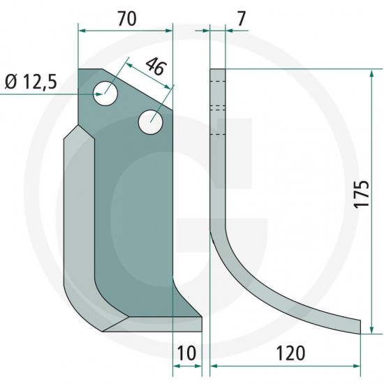Cutit Freza Forigo-Roteritalia 18060 F2095010D GRANIT
