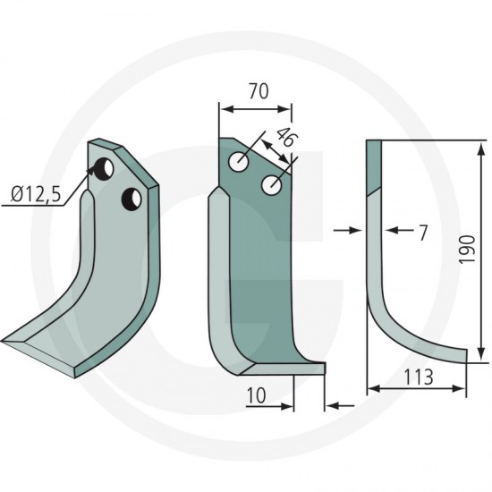 Cutit Freza Muratori 180SOV-02L 12000600 GRANIT