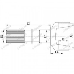 Furca Cardan Case Deutz Case IH Deutz Fendt John Deere 3216599R91 5214110 AL32883 F138.314.020.360 25/6405-33 BEPCO