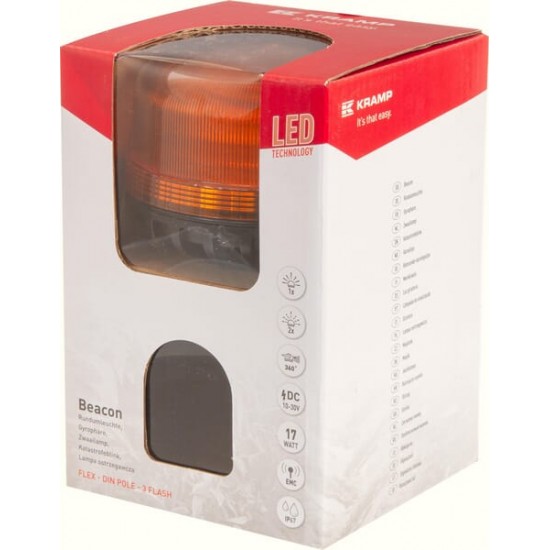 Girofar 12/24V 17W Cu Picior LA20028 KRAMP
