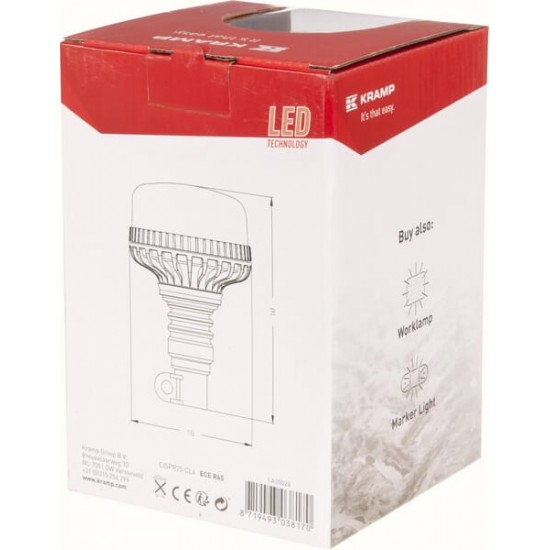 Girofar 12/24V 17W Cu Picior LA20028 KRAMP