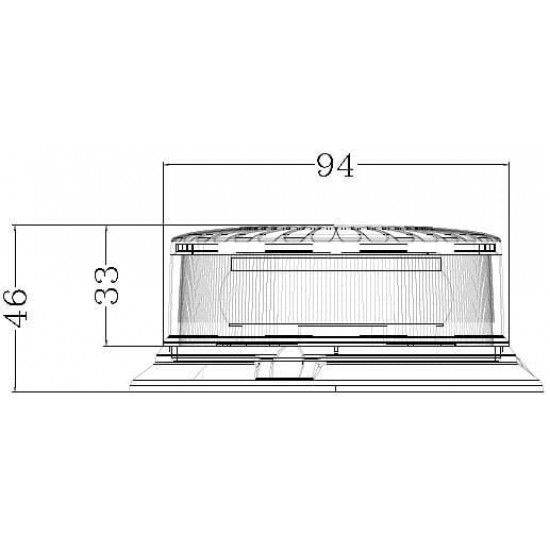 Girofar 12/24V 23W LA20084 KRAMP