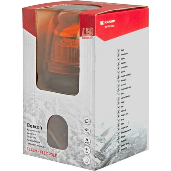 Girofar 12/24V 24w Cu Picior Flexibil LA20020 KRAMP Girofar 12/24V 24w Cu Picior Flexibil LA20020 KRAMP