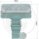Girofar 12/24V Cu Picior 7070010363 GRANIT