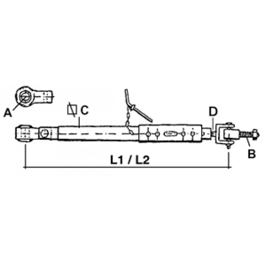 Intinzator Telescopic 510-670mm O19.1 Universal 68/8131-016 BEPCO Intinzator Telescopic 510-670mm O19.1 Universal 68/8131-016 BEPCO
