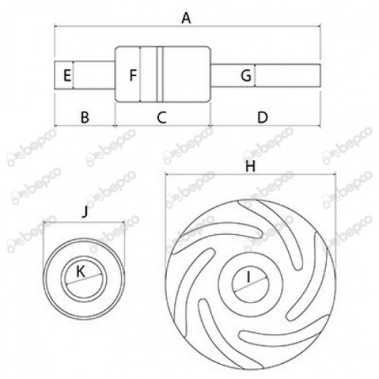 Kit reparatie pompa Apa Case Case 83902197  VPE2014 24/131-17 BEPCO