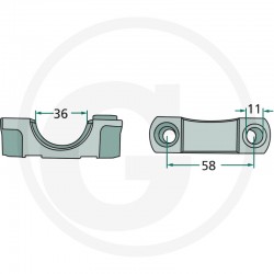 Lagar Gheara Elastica Grebla Deutz-Fahr 6229599F 06229599 1.1037.630.112.00 VF06229599N GRANIT