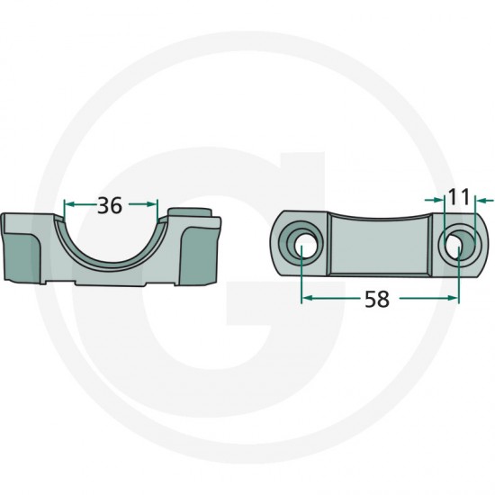 Lagar Gheara Elastica Grebla Deutz-Fahr 6229599F 06229599 1.1037.630.112.00 VF06229599N GRANIT