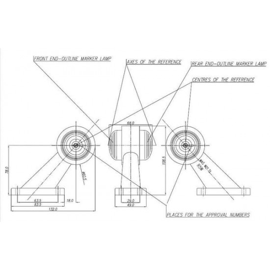 Lampa Avertizare Laterala 12/24V LA35008KR KRAMP
