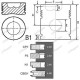 Piston + Segmenti Fiat 1901358 1901476 1909212 8996021 23/32-266 BEPCO