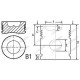 Piston+bolt Fiat 1909207 VPB2822 23/33-252 BEPCO