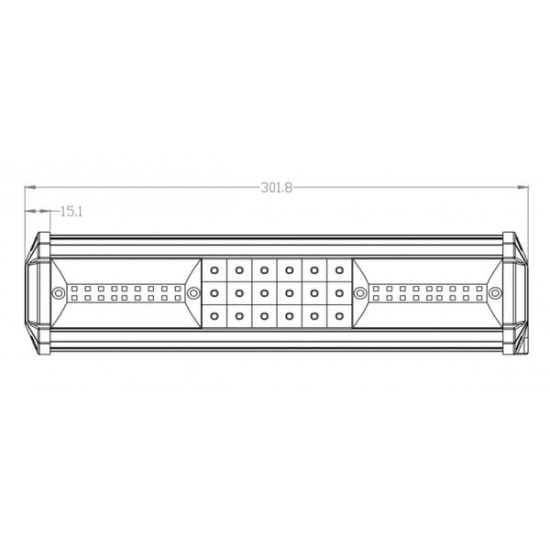 Proiector Dreptunghiular 12/24V 7290lm 81w LA10301 KRAMP Proiector Dreptunghiular 12/24V 7290lm 81w LA10301 KRAMP