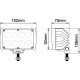 Proiector Dreptunghiular 12/24V 4000lm 40w LA10414 KRAMP