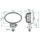 Proiector Oval 12/24V 1800lm 32w LA10501 KRAMP